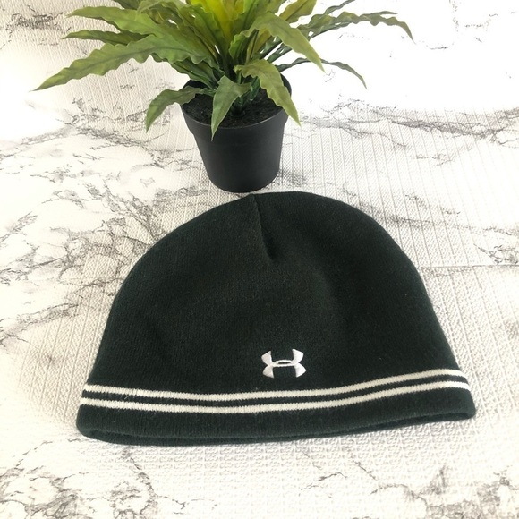 CSU RAMS Under Armour Green Lined Knit Beanie Hat - Picture 2 of 4